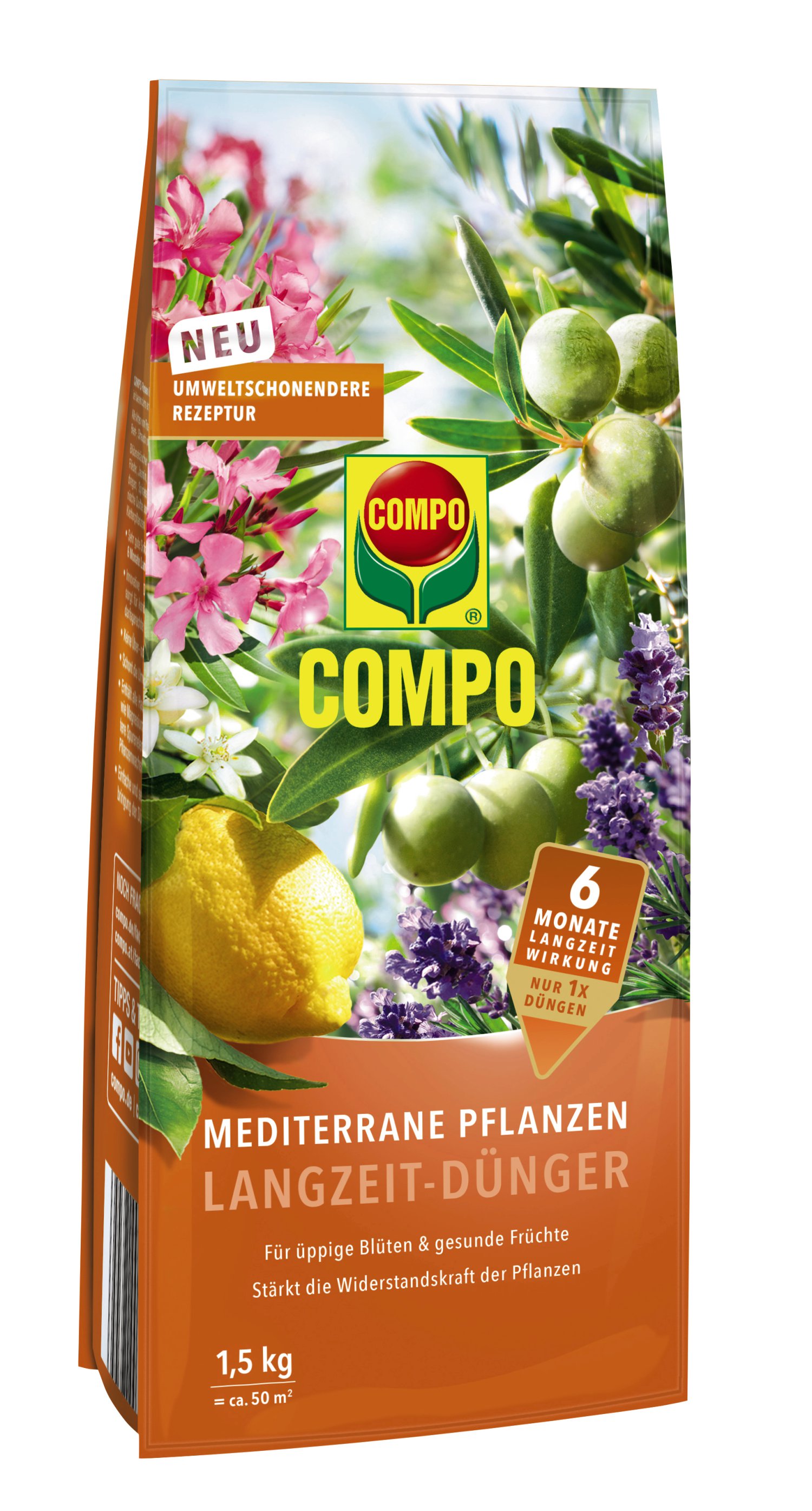 COMPO® Langzeitdünger Mediterrane Pflanzen 1,5 kg