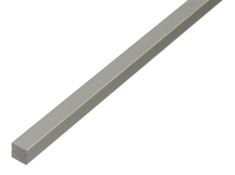 ALBERTS Vierkantstange Aluminium Silber 1 m, 12x12 mm