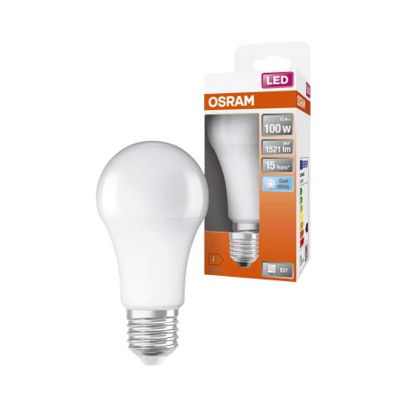 OSRAM LED-Birne Star Classic 100 E27 Kaltweiß/matt 13W