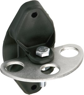 Torisolator Vario aus Edelstahl, schwarz 2 Stk.