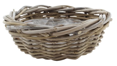 Pflanzschale Rattan Grau ø 30 cm / H 12 cm