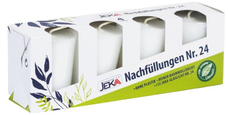 JEKA Nachfüllung Tagebrenner Glas 4 Stk.