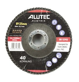 ALUTEC Fächerscheibenset 5-tlg. Körnung 40-120, 125 mm