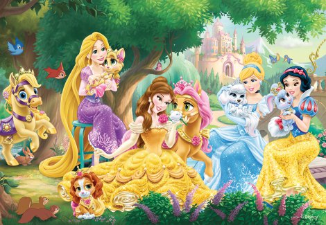 RAVENSBURGER Puzzle Beste Freunde der Prinzessinnen 2x24-tlg.