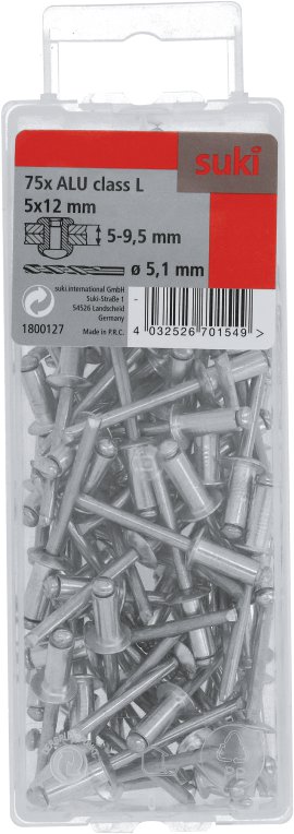SUKI Blindniete Aluminium 75 Stk.