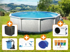 STEINBACH Stahlwandpool-Set Grande Ø 549x135 cm Medium