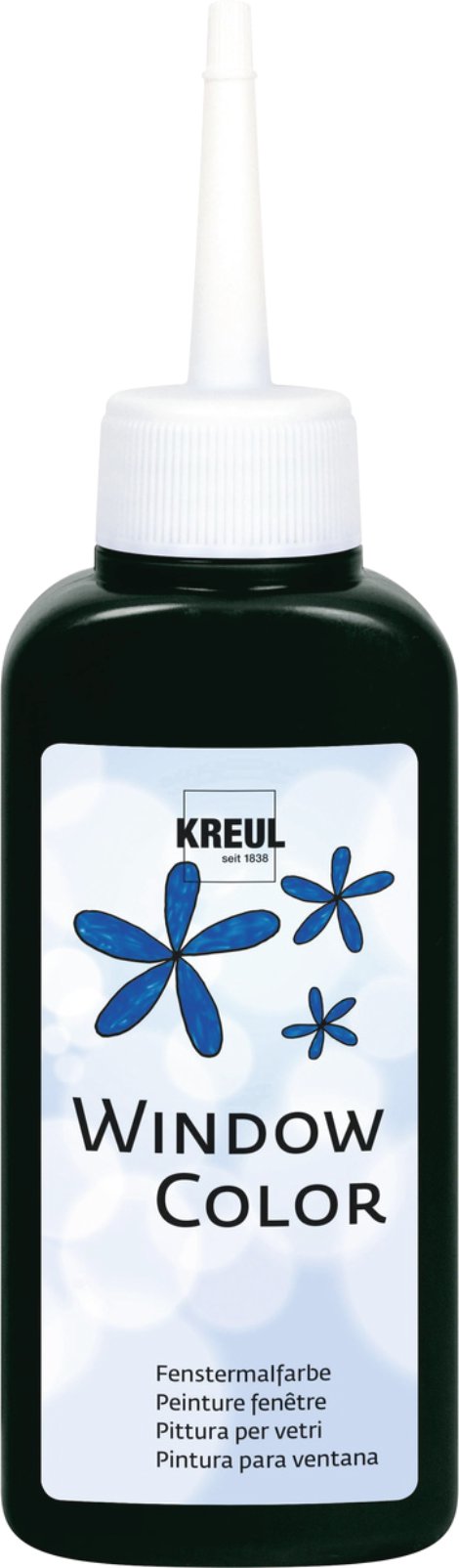 KREUL Fenstermalfarbe Schwarz 80 ml