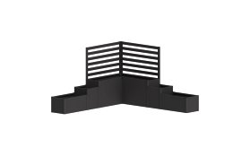 BIOHORT Pflanzbeet Davinci Version 1 dunkelgrau-metallic