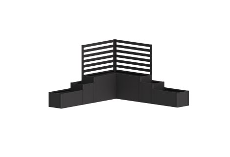 BIOHORT Pflanzbeet Davinci Version 1 Dunkelgrau-Metallic