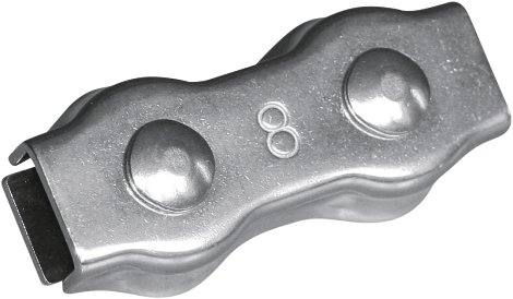 Seilverbinder Edelstahl für Ø 4 - 8 mm Seile, 10 Stk.