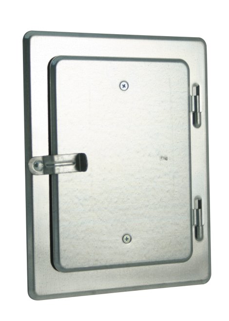 Kamintür mit Hebelverschluss verzinkt 220x260 mm