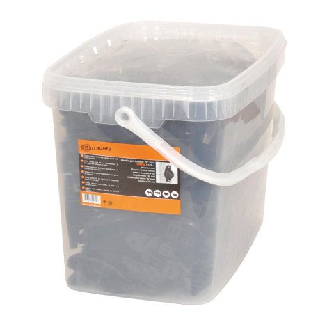 GALLAGHER Weidezaun-Isolator für Draht Schwarz 175 Stk.