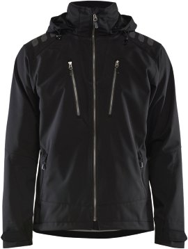 BLÅKLÄDER Softshell Jacke schwarz