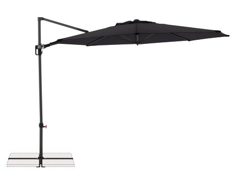 IMPOS Pendelschirm Anthrazit 300 cm