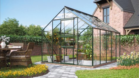 VITAVIA Gewächshaus Merkur 8300 ESG 3 mm Grün