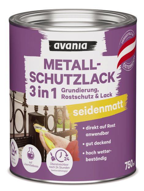 AVANIA Metallschutzlack RAL7016 Anthrazit 750 ml
