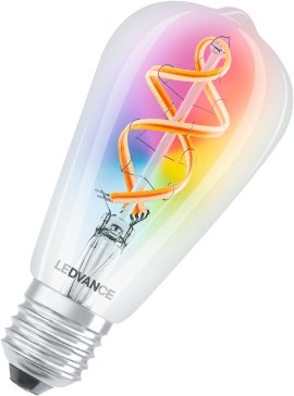 LEDVANCE Wifi-SMART+LED-Lampe Filament Edison 30 RGBW Multicolor (EX 60W) 4,5W  E27