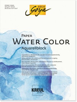 KREUL Paper Water Color 20 Blatt 300 g/m², 24x32 cm