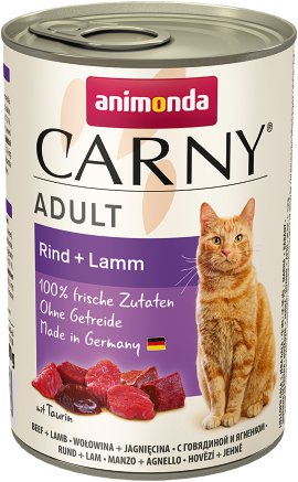 ANIMONDA Katzennassfutter Carny Adult Rind & Lamm 400 g