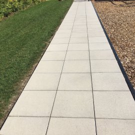 EBENSEER Gartenplatte Funktionsplatte Naturgrau