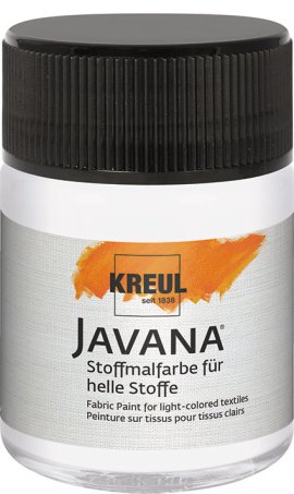 KREUL Stoffmalfarbe für helle Stoffe Weiß 50 ml