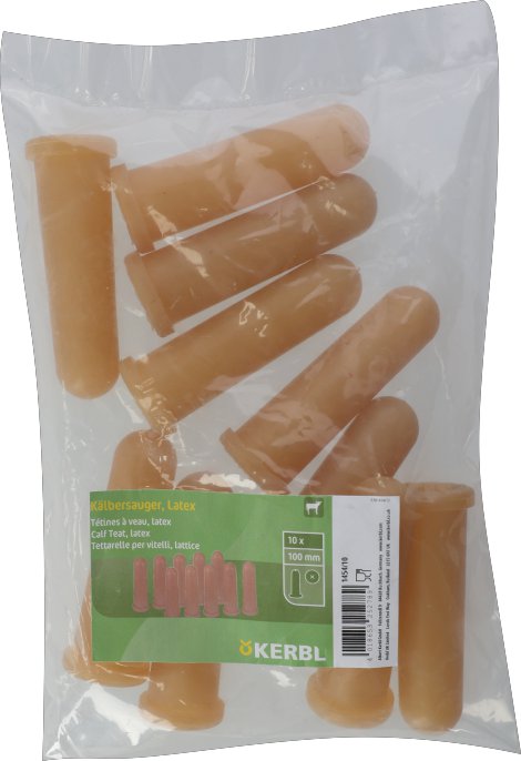 KERBL Sauger Standard 100 mm Gelb 10 Stk.