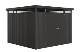BIOHORT Gerätehaus HighLine H6 mit Doppeltür, dunkelgrau-metallic