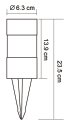 GLOBO LED-Solarwegleuchte Laterne Edelstahl/Kunststoff 3-er Set