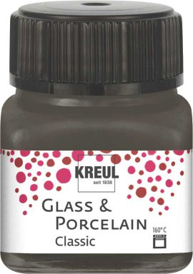 KREUL Malfarbe Glass & Porcelain Classic Dunkelbraun 20 ml