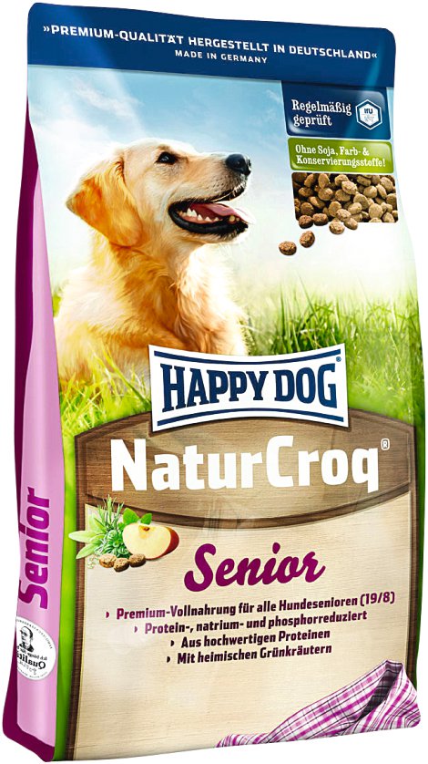 HAPPY DOG Hundetrockenfutter NaturCroq Senior 4 kg