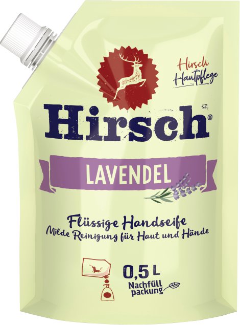 HIRSCH Flüssigseife Lavendel Nachfüller 500 ml