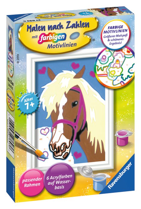 RAVENSBURGER Malen nach Zahlen Liebes Pferd