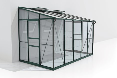 VITAVIA Anlehngewächshaus Osiris 6500 ESG 3 mm Grün