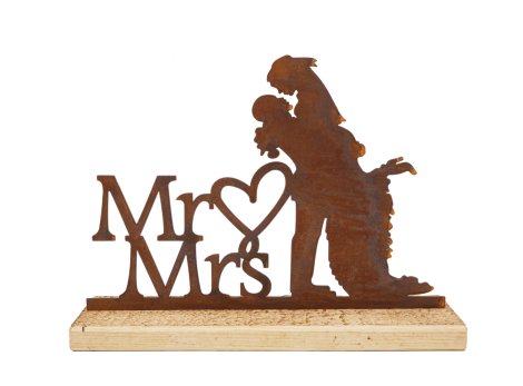 MR + MRS auf Fichtenholz 22x30x6,5 cm