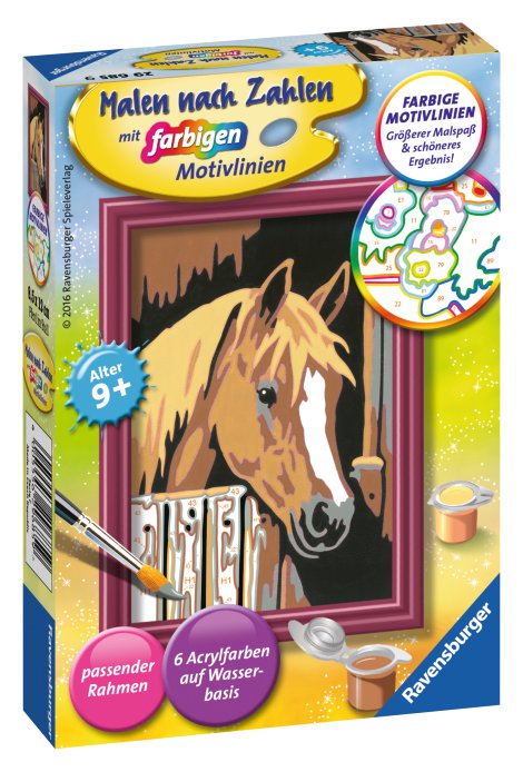 RAVENSBURGER Malen nach Zahlen Pferd im Stall