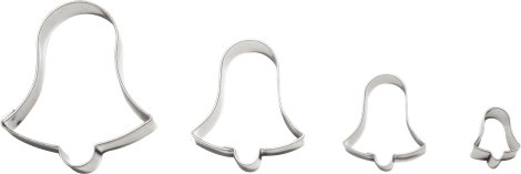 Ausstecher 4er-Set Glocke Edelstahl 30-45mm