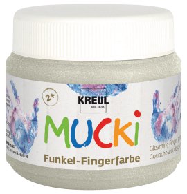KREUL Funkel-Fingerfarbe Drachensilber 150 ml