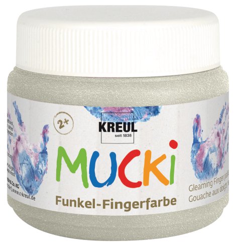 KREUL Funkel-Fingerfarbe Drachensilber 150 ml