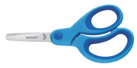 WESTSCOTT Kinderschere Softgrip Blau 13 cm