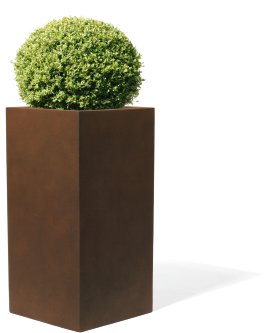 Pflanzgefäß Dartford Rost 31x31x65 cm