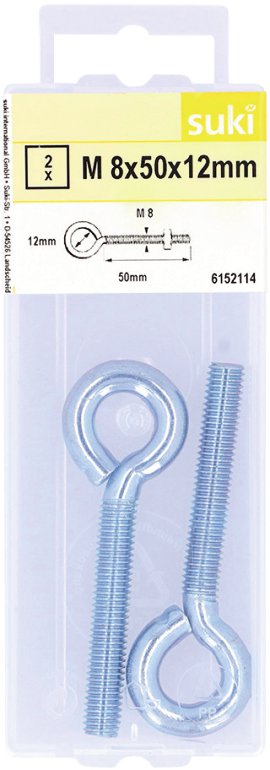 SUKI Schlitzhaken verzinkt Holzgewinde