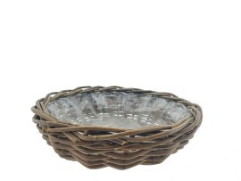 Pflanzschale Rattan Grau ø 41 cm / H 12 cm