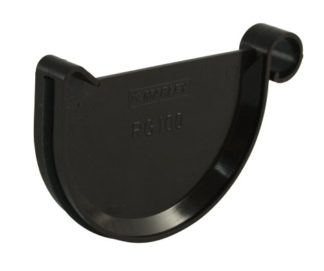 Rinnen Endstück aus Kunststoff Braun NW 125 mm kaufen