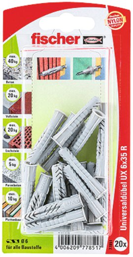 FISCHER Universaldübel UX R K 6x35 mm