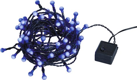 LED-Lichterkette Berry 80 LED Blau 8 m