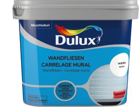 DULUX Farbe für Wandfliesen Satin Weiß