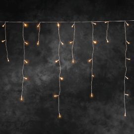 LED-Outdoor Lichtervorhang Eisregen Bernstein 336 LEDs