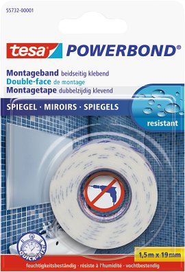 TESA Montageband Spiegel 1,5 m x 19 mm