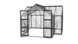 VITAVIA Gewächshaus Campus ESG 3 mm Schwarz