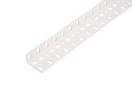 ALBERTS Winkelprofil Conceptor gelocht Weiß 1 m, 60x35x1,5 mm